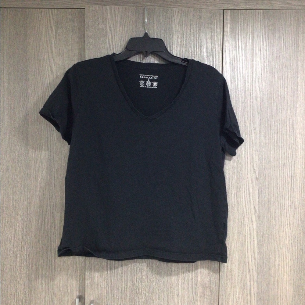 Primark Black and Blue V-Neck Short Sleeve Tee’s